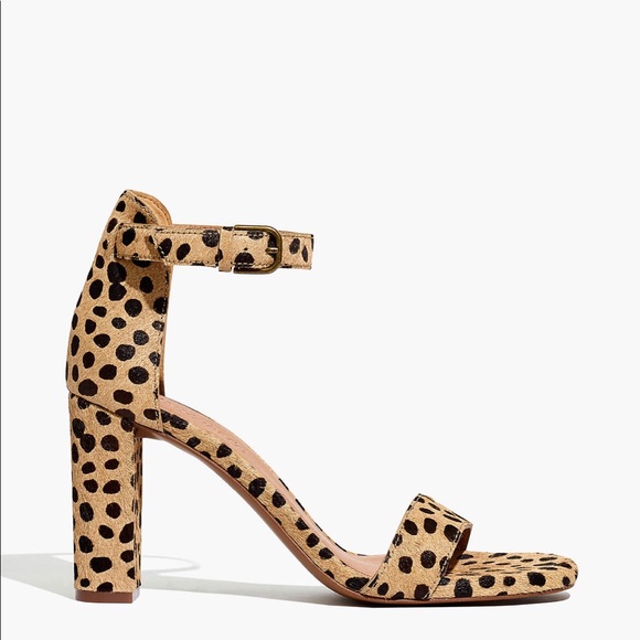 Madewell Brooke Strap Sandal in Spot Dot Calf Hair